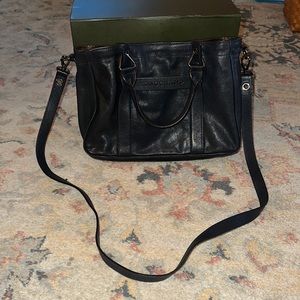Longchamp Mavy blue Leather Crossbody Bag